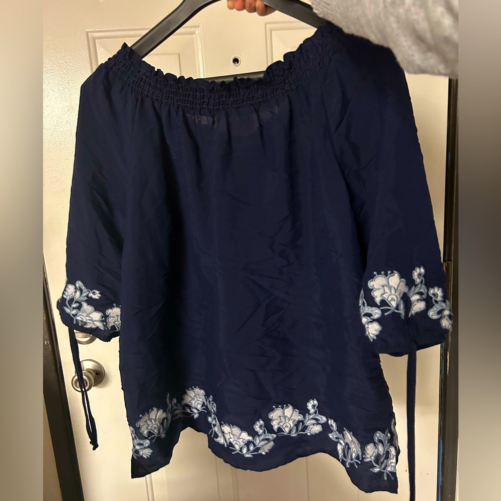 Dark Blue Women’s Blouse Size L